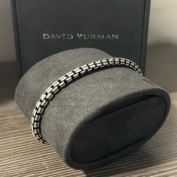 David Yurman Men’s Box Chain 4mm Bracelet - Picture 1 of 2